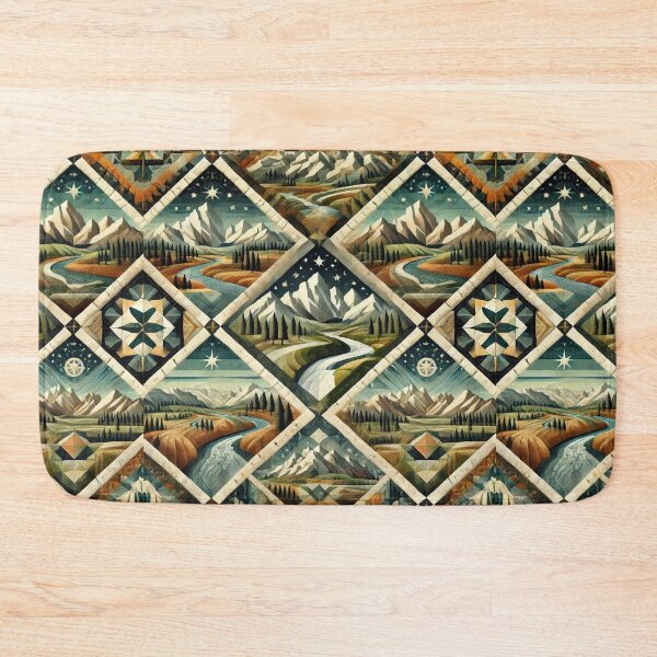 Item preview, Big Sky Country Quilt: Seamless Montana-Inspired Pattern designed and sold by Meta2Physical.