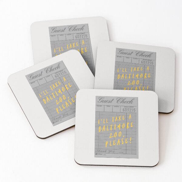Item preview, I’ll Take a Baltimore Zoo Please! Vintage Bar Tab Sticker designed and sold by Stickers by @molllyclare.