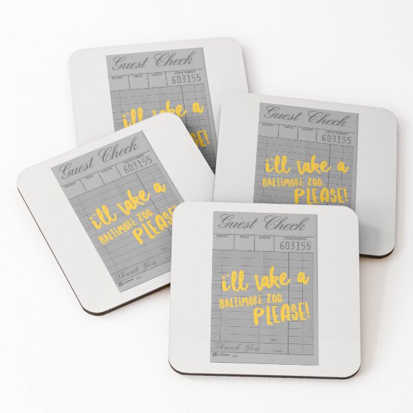 Item preview, I’ll Take a Baltimore Zoo Please! Vintage Bar Tab Sticker designed and sold by Stickers by @molllyclare.