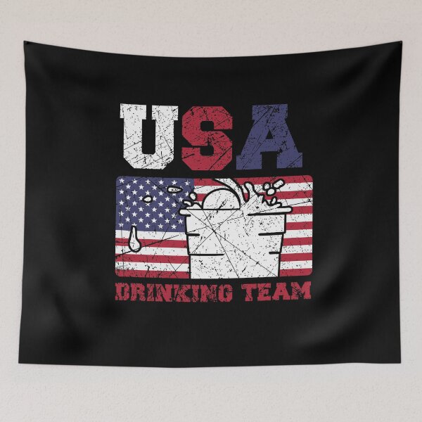 Item preview, USA Drinking Team College Party Design designed and sold by AllStarMerch.