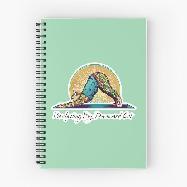 Item preview, YOGA; Purrfecting my downward cat designed and sold by FoxWink Inc.