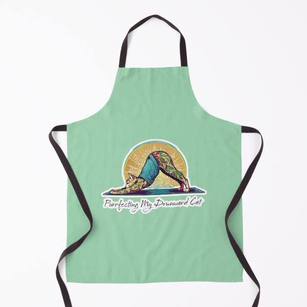 Item preview, YOGA; Purrfecting my downward cat designed and sold by FoxWink Inc.