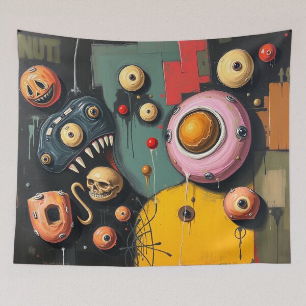Item preview, Breakfast, Abstract Art, Oil Painting, Nuti designed and sold by Burn-Ego.