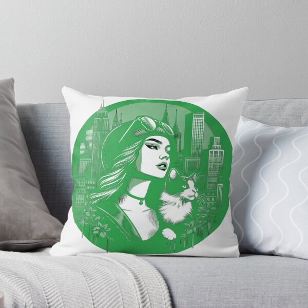 Item preview, High-Flying Luck: Pilot Girl & Her Furbaby designed and sold by Furbabies Art.