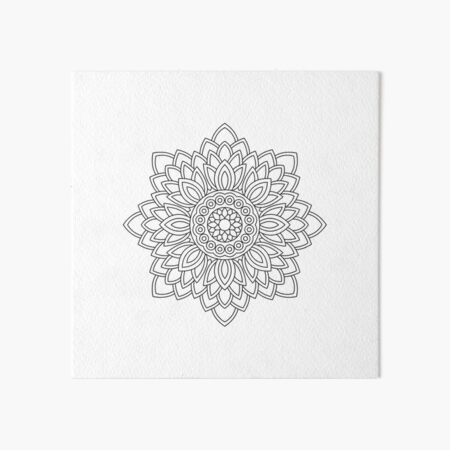 Item preview, Floral Star Mandala Graphic designed and sold by Stickera Hub.