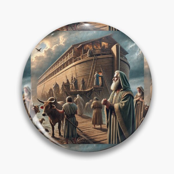 Item preview, Noah Obeys the Lord’s Command  Verse: Genesis 7:5 (KJV) designed and sold by Meta2Physical.