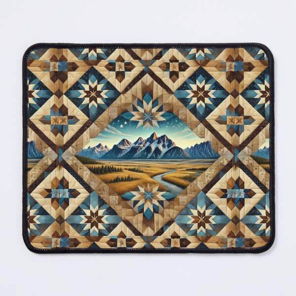 Item preview, Western Frontier Quilt: Seamless Wyoming-Inspired Pattern designed and sold by Meta2Physical.