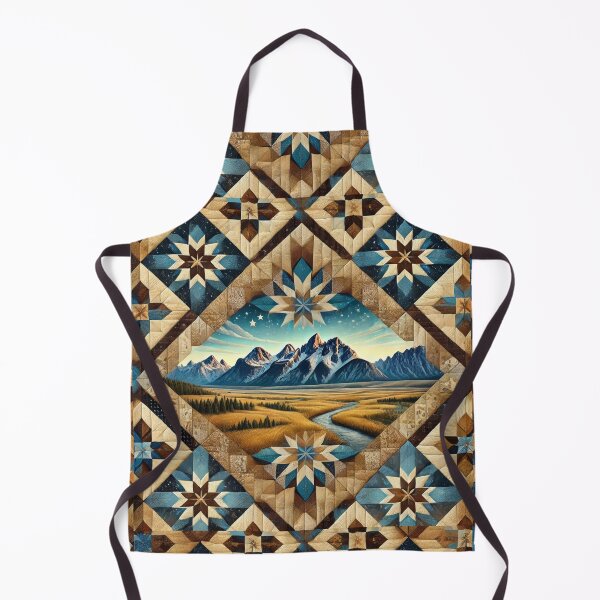 Item preview, Western Frontier Quilt: Seamless Wyoming-Inspired Pattern designed and sold by Meta2Physical.