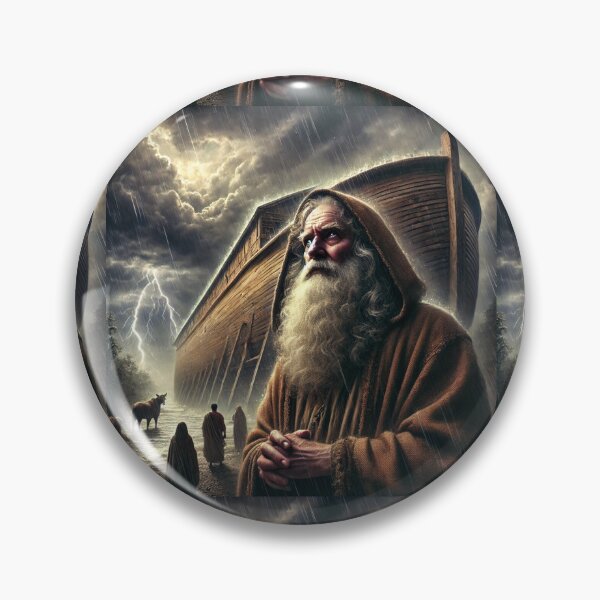 Item preview, Noah Prepares for the Flood  Verse: Genesis 7:6 (KJV) designed and sold by Meta2Physical.