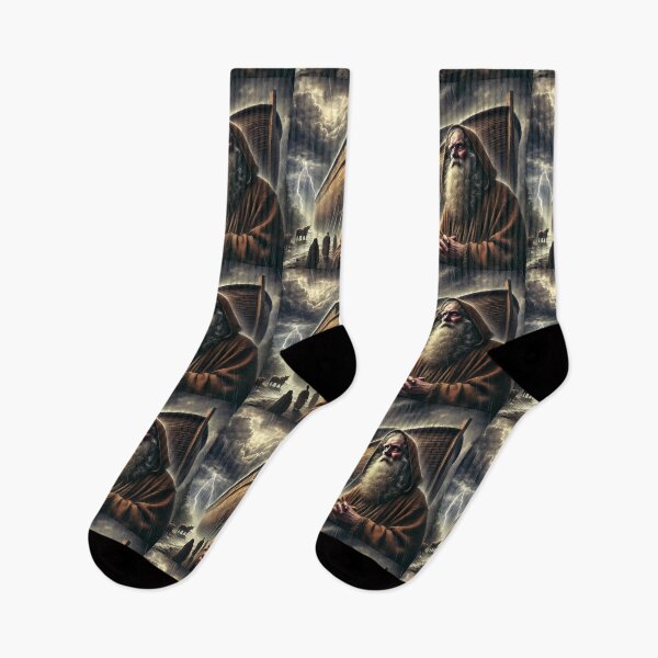 Item preview, Noah Prepares for the Flood  Verse: Genesis 7:6 (KJV) designed and sold by Meta2Physical.