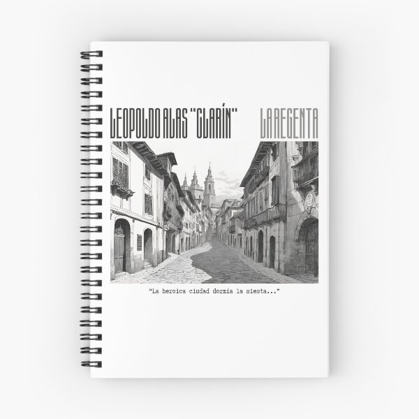 Item preview, Vetusta (Oviedo) in 'La Regenta', by Leopoldo Alas "Clarín" designed and sold by Filologica.