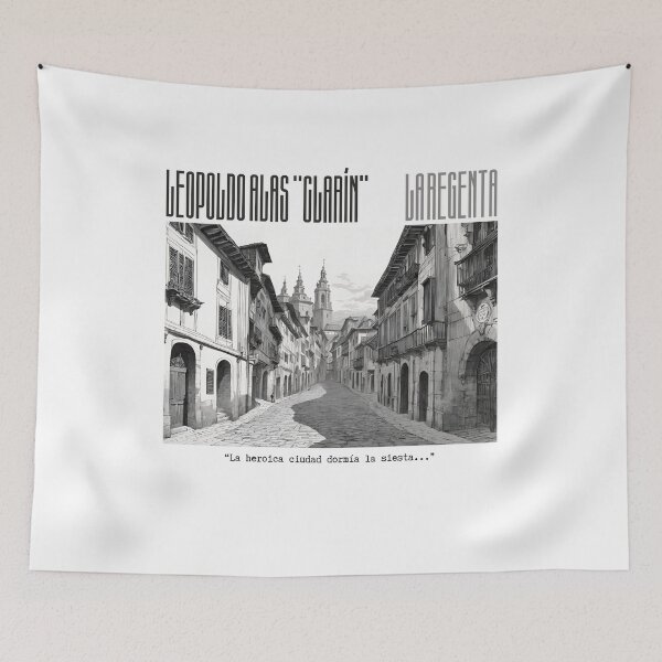 Item preview, Vetusta (Oviedo) in 'La Regenta', by Leopoldo Alas "Clarín" designed and sold by Filologica.