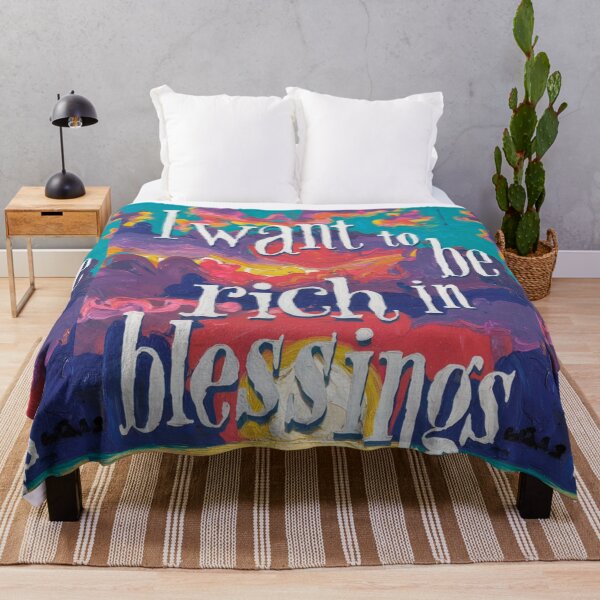 Item preview, Affirmations - I Want To Be Rich In Blessings designed and sold by CanvasCarousel.