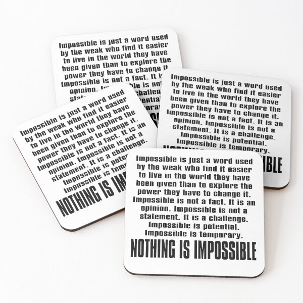 Item preview, Nothing is impossible - Nothing is impossible - Muhammad Ali designed and sold by KHAOTICSHOP.
