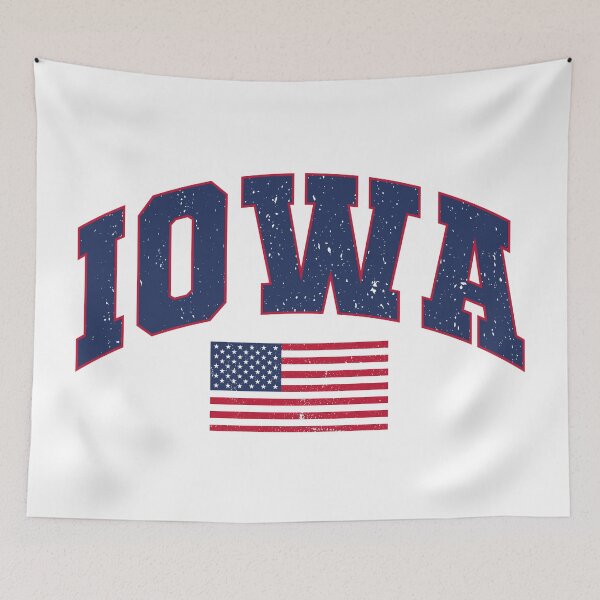 Item preview, Vintage Iowa USA Flag Shirt – Retro Patriotic Gift for Her, 4th of July & Christmas Gift Idea, Iowa Game Day & Travel Gift, Birthday gift for Her & Him, Gift for Mom, Grandma & Midwest Lovers designed and sold by Noe Mill.