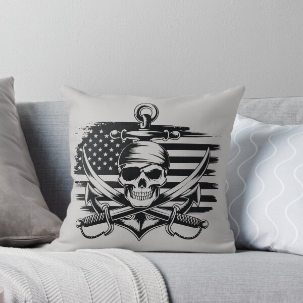 Item preview, Pirate skull. United States flag. designed and sold by MagelliShop.