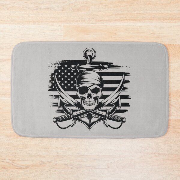 Item preview, Pirate skull. United States flag. designed and sold by MagelliShop.