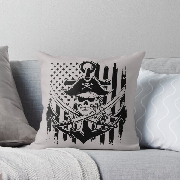 Item preview, Pirate skull. United States flag. designed and sold by MagelliShop.