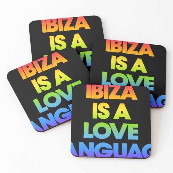 Item preview, Ibiza Is A Love Language Rainbow designed and sold by thetshirtworks.