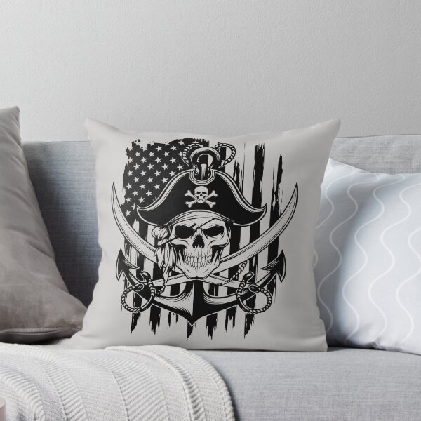 Item preview, Pirate skull. United States flag. designed and sold by MagelliShop.
