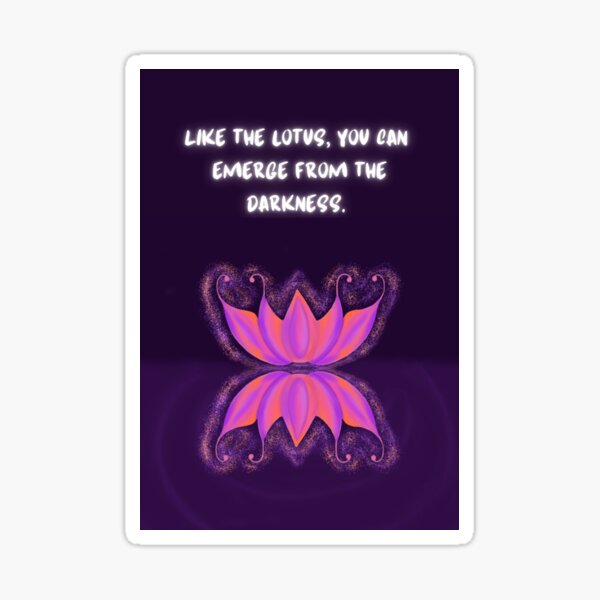 Item preview, Lotus Design - Emerge from the darkness designed and sold by Lotus Soul Creative.