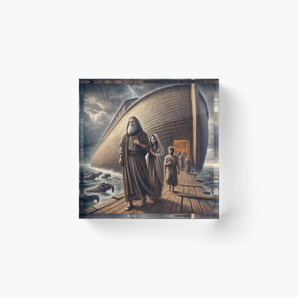 Item preview, Noah and His Family Enter the Ark - Genesis 7:7 (KJV) designed and sold by Meta2Physical.
