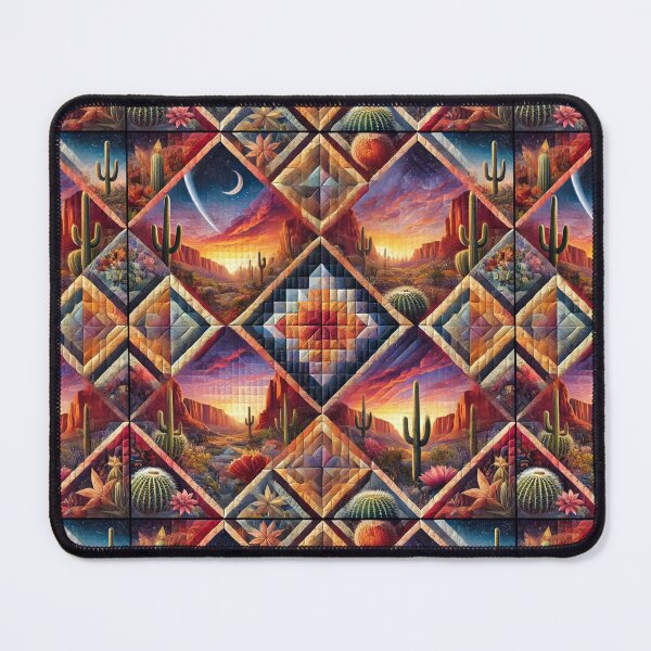 Item preview, Desert Twilight Quilt: Seamless Arizona-Inspired Pattern designed and sold by Meta2Physical.
