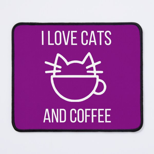 Item preview, I love cats and coffee! designed and sold by GroundedPaws.