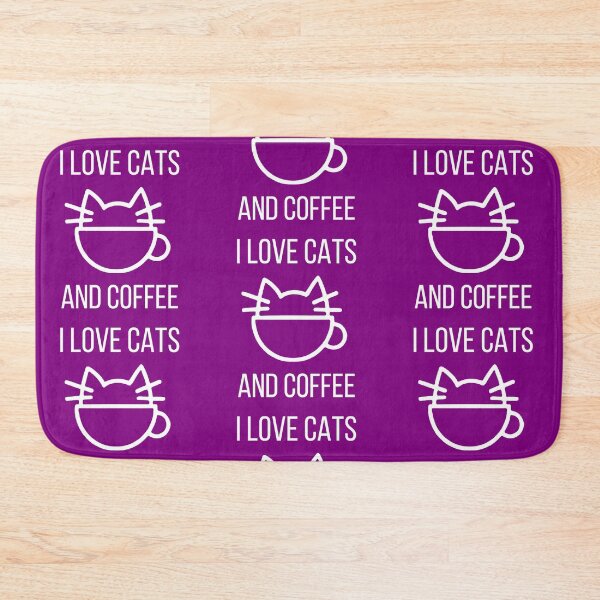 Item preview, I love cats and coffee! designed and sold by GroundedPaws.