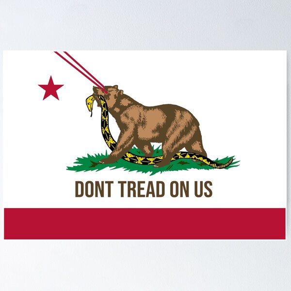 Item preview, California Laser Bear “Dont Tread on Us” flag designed and sold by MinnesotaFlag.