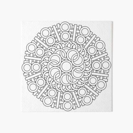 Item preview, Circle Rings Mandala Art designed and sold by Stickera Hub.