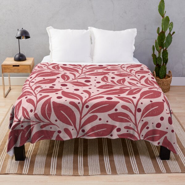 Item preview, Curvy Leaves in Reddish Brown designed and sold by kalaauniverse_art_studio.