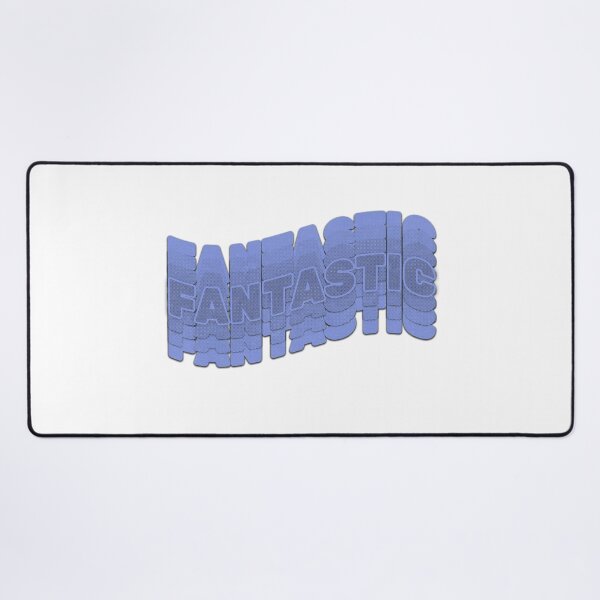 Item preview, "Fantastic" Wavy Retro Blue Halftone Typography designed and sold by JalenPickford.
