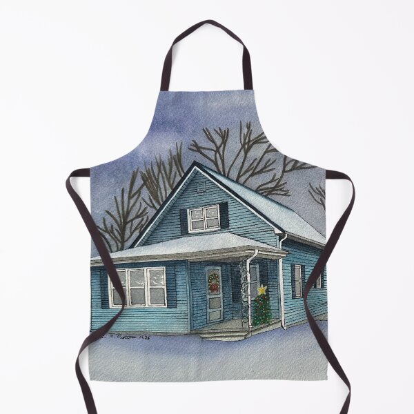 Item preview, Rice House, Winter - Watercolor Print designed and sold by Erin Orstrom's Art.