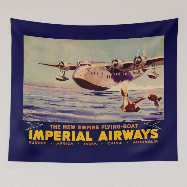 Item preview, IMPERIAL AIRWAYS : Flying Boat Travel Advertising Print designed and sold by posterbobs.