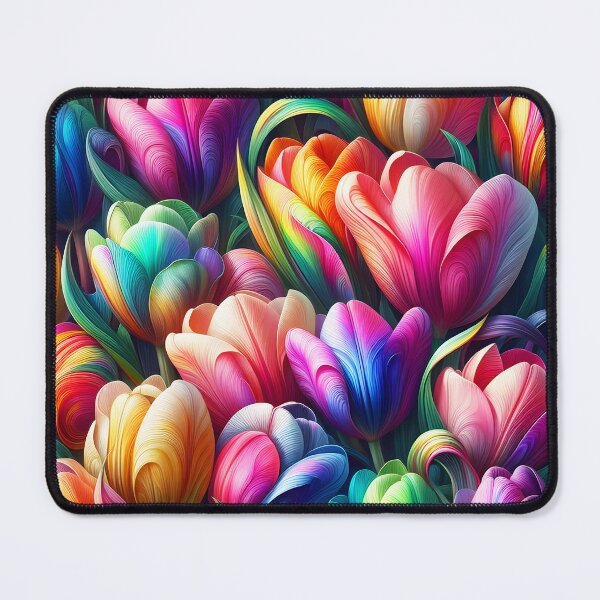 Item preview, Colorful blooming tulips lots many like a pattern designed and sold by EmeraldeaArt.
