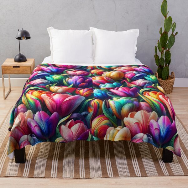Item preview, Colorful blooming tulips lots many like a pattern designed and sold by EmeraldeaArt.
