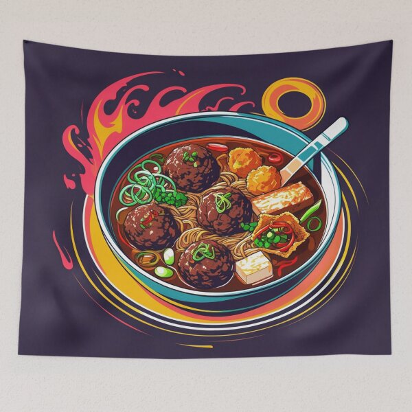 Item preview, Bakso Bliss: Indonesian Meatball Magic designed and sold by novmasao.