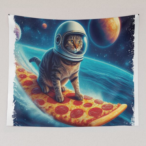 Item preview, Galactic Cat Pizza Ride designed and sold by VISIONSTURME.