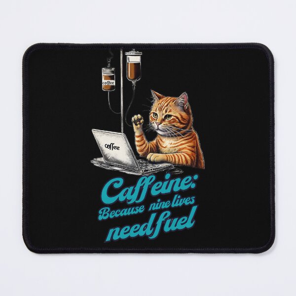 Item preview, Caffeine: Because nine lives need fuel designed and sold by Tees16.