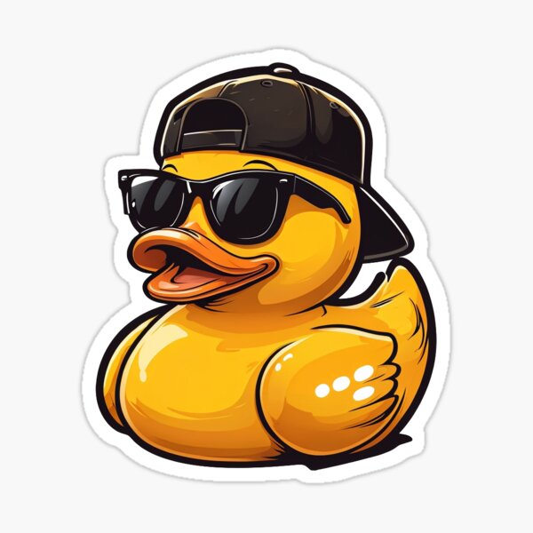 Item preview, Cool Mother Quacker -  Rubber Duck with Glasses and Hat designed and sold by TangoCharlieNZ.