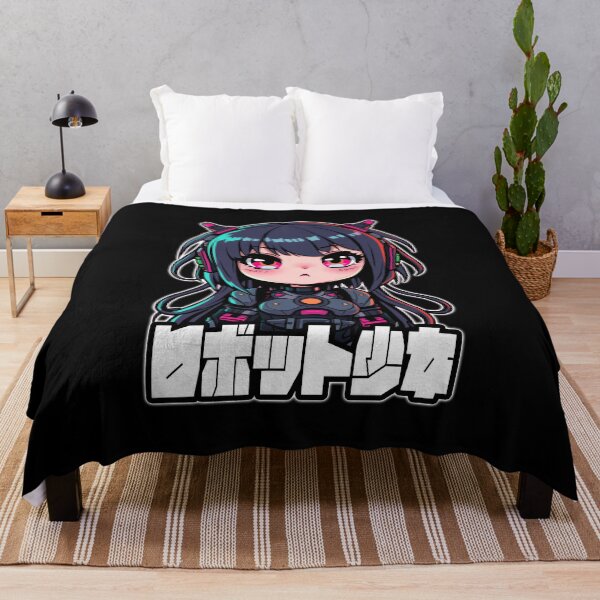 Item preview, Kawaii Robot Girl, Japanese Kanji, Unique Character designed and sold by Burn-Ego.
