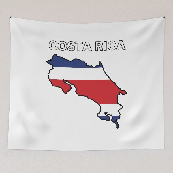 Item preview, Costa Rica Flag Map Design designed and sold by atomstartup.