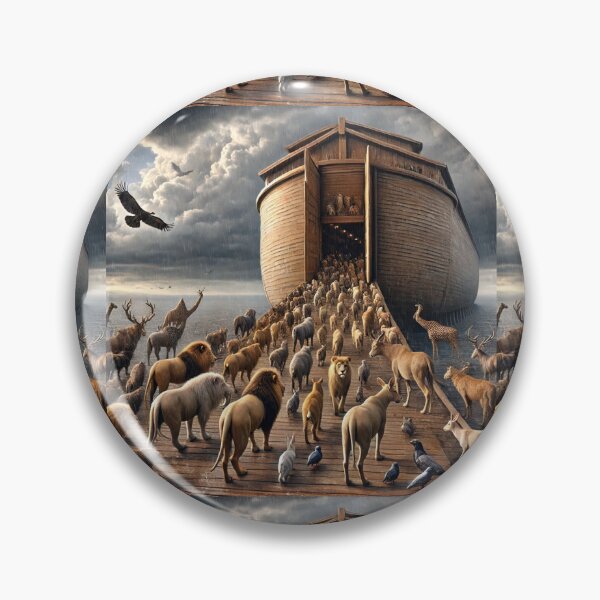 Item preview, Pairs of Animals Enter the Ark: Genesis 7:8-9 (KJV) designed and sold by Meta2Physical.