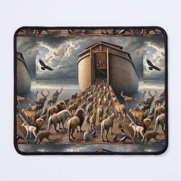 Item preview, Pairs of Animals Enter the Ark: Genesis 7:8-9 (KJV) designed and sold by Meta2Physical.