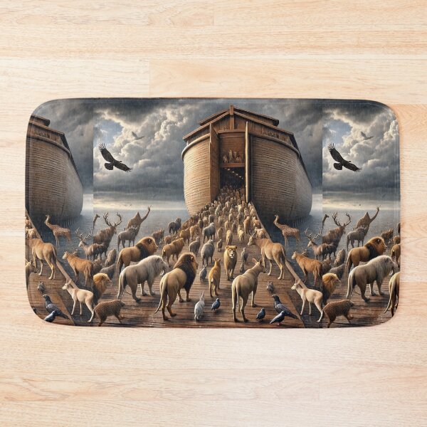 Item preview, Pairs of Animals Enter the Ark: Genesis 7:8-9 (KJV) designed and sold by Meta2Physical.