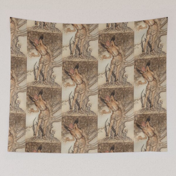 Item preview, Arthur Rackham  Terrible Fellow, Little Brother and Little Sister interior illustration   designed and sold by TeeARTHY.