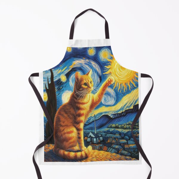 Item preview, Feline Sun Chaser, A Van Gogh Inspired Masterpiece designed and sold by VISIONSTURME.
