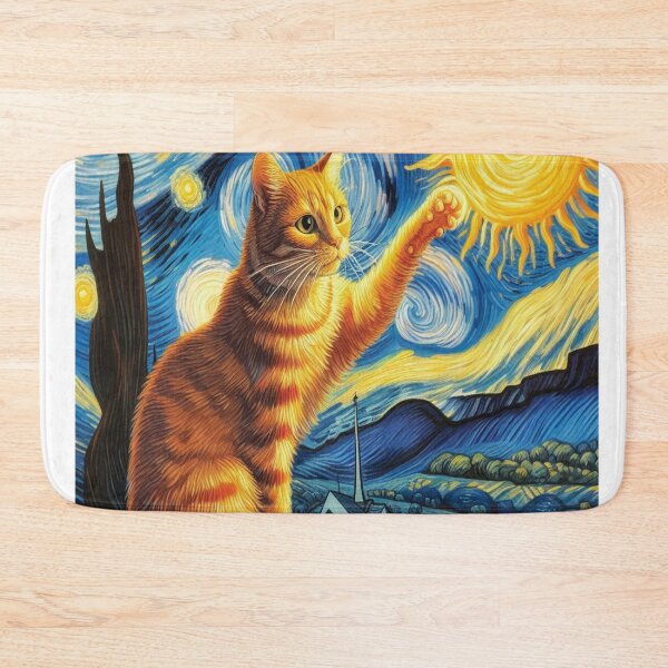 Item preview, Feline Sun Chaser,  A Van Gogh Inspired Masterpiece designed and sold by VISIONSTURME.