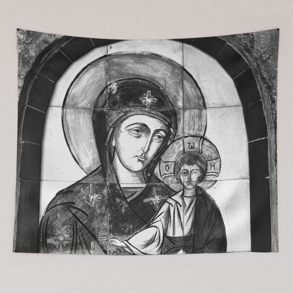 Item preview, the old orthodox icon, photo black and white inspirations designed and sold by Gabi.Media.